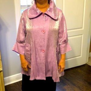 Beautiful Purple Damee Inc tunic